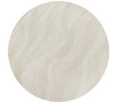 Wecon Home Alfombra redonda crudo diseño tufting a mano en relieve 180 rd.