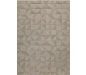 Wecon Home Alfombra beige arena diseño tufting a mano con relieve 140x200