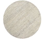 Wecon Home Alfombra redonda crudo y tonos naturales tufting a mano 180 rd.