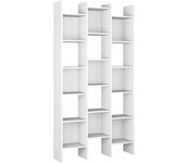 HOMN Estantería librería color blanco para salón, comedor o despacho