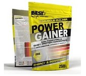 Ganador de masa muscular Power Gainer brownie 2,5 kg de polvo (Brownie) - Best Protein