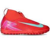 Nike - Bota de fútbol Air Zoom Mercurial Superfly 10 Academy Turf Niño, Unisex, Ember Glow-Aurora Green, 5,5Y