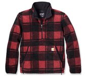 Carhartt Loose Fit Fleece Sudadera - Negro Rojo