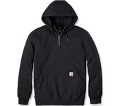Carhartt Rain Defender Loose Fit Heavyweight Quarter-Zip Sudadera con capucha - Negro (2XL)