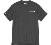 Carhartt Lightweight Durable Relaxed Fit Camiseta - Negro Gris (XL)