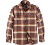 Carhartt Rugged Flex Flannel Plaid Camisa - Marrón