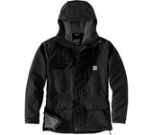 Carhartt Super Dux Bonded Chore chaqueta - Negro (2XL)