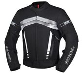 IXS RS-400-ST 3.0 Chaqueta textil impermeable para motocicleta - Negro Blanco (2XL)