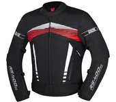 IXS RS-400-ST 3.0 Chaqueta textil impermeable para motocicleta - Negro Blanco Rojo (2XL)