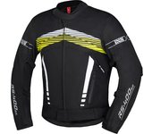 IXS RS-400-ST 3.0 Chaqueta textil impermeable para motocicleta - Negro Blanco Amarillo (2XL)