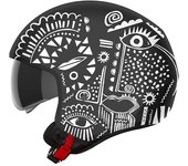 NEXX Y.10 Artville Casco Jet - Negro Blanco (L)