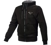 Macna Nuclone Sudadera con capucha Zip de motocicleta - Negro (XL)