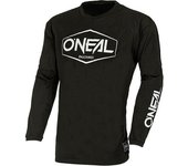 Oneal Element Cotton Hexx V.22 Maillot juvenil de motocross - Negro Blanco (S)