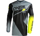 Oneal Element Racewear V.22 Maillot de Motocross - Negro Gris Amarillo (S)