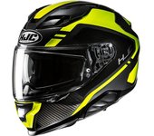 HJC F71 Tozz Casco - Negro Verde Amarillo (XS 54 55)