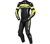 IXS Sport RS-700 2.0 Traje de cuero de moto de dos piezas - Negro Blanco Amarillo (L 106)