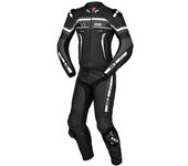IXS Sport RS-700 2.0 Traje de cuero de moto de dos piezas - Negro Gris Blanco (50)