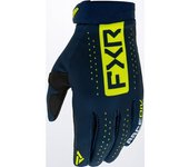 FXR Reflex Guantes de motocross - Azul Amarillo (S)