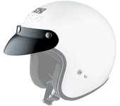 IXS Pico de casco jet visera - Negro (un tamaño)