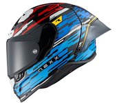 NEXX X.R3R Glitch Racer Casco - Rojo Azul (S)