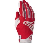 Just1 J-Force 2.0 Guantes de motocross - Blanco Rojo (XL)