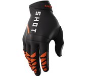 Shot Core Guantes de motocross - Negro Naranja (XL)