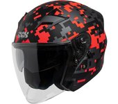 IXS 99 2.0 Casco Jet - Negro Rojo (XL)