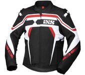 IXS Sport RS-700-ST Chaqueta textil para motocicletas - Negro Blanco Rojo (2XL)