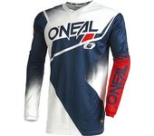 Oneal Element Racewear V.22 Maillot de Motocross - Blanco Rojo Azul (S)