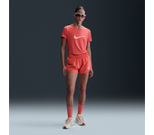 Nike One Pantalón corto de running de talle medio con malla interior Dri-FIT - Mujer - Naranja (M (EU 40-42))