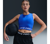 Nike Pro Parte de arriba corta de tirantes Dri-FIT - Mujer - Azul (M (EU 40-42))