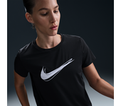 Nike One Swoosh Camiseta de running de manga corta Dri-FIT - Mujer - Negro (L (EU 44-46))