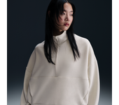 Nike 24.7 ImpossiblySoft Parte de arriba Dri-FIT oversize con media cremallera - Mujer - Marrón (S (EU 36-38))