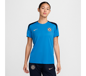 Chelsea FC Strike Camiseta de fútbol de manga corta y tejido Knit Nike Dri-FIT - Mujer - Azul (L (EU 44-46))