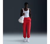 Nike Sportswear Pantalón de tejido Fleece - Mujer - Rojo (M (EU 40-42))