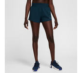 Nike One Pantalón corto con malla interior de talle medio y 8 cm Dri-FIT- Mujer - Azul (XS (EU 32-34))