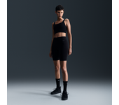 Nike Zenvy Pantalón corto de ciclismo de 20 cm de talle alto y sujeción ligera - Mujer - Negro (XL (EU 48-50))