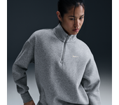 Nike Sportswear Phoenix Fleece Sudadera de ajuste oversize con cremallera de 1/4 - Mujer - Gris (M (EU 40-42))