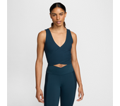 Nike One Fitted Rib Camiseta corta de tirantes Dri-FIT - Mujer - Azul (XXL (EU 52-54))