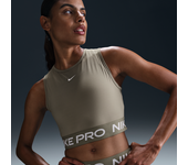 Nike Pro Parte de arriba corta de tirantes Dri-FIT - Mujer - Verde (XL (EU 48-50))