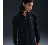 Nike Sportswear Essential Polo de manga larga oversize - Mujer - Negro (XL (EU 48-50))