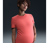 Nike (M) One Camiseta de manga corta con ajuste entallado Dri-FIT (Maternity) - Mujer - Naranja (XL (EU 48-50))