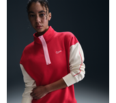 Nike Sportswear Camiseta con cremallera de 1/4 de tejido Fleece - Mujer - Rojo (XS (EU 32-34))
