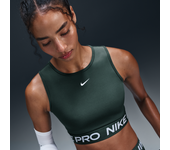 Nike Pro Parte de arriba corta de tirantes Dri-FIT - Mujer - Verde (L (EU 44-46))