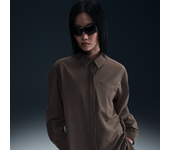 Nike 24.7 PerfectStretch Camisa Dri-FIT de manga larga oversize - Mujer - Marrón (S (EU 36-38))