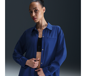 Nike 24.7 PerfectStretch Camisa Dri-FIT de manga larga oversize - Mujer - Azul (S (EU 36-38))