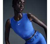 Nike Pro Parte de arriba corta de tirantes Dri-FIT - Mujer - Azul (XL (EU 48-50))