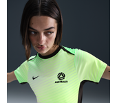 Academy Pro Australia Camiseta de fútbol de manga corta para antes del partido Nike Dri-FIT - Mujer - Verde (S (EU 36-38))
