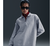 Nike Sportswear Chaqueta con cremallera de 1/4 de tejido Fleece - Mujer - Gris (S (EU 36-38))