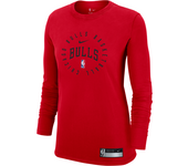 Chicago Bulls Practice Camiseta de manga larga Nike de la NBA - Mujer - Rojo (M (EU 40-42))